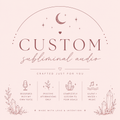 personalised custom subliminal audio request